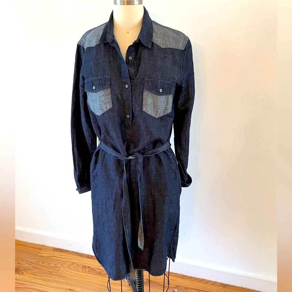 Gap, Sz Med, Chambray Shirt Dress